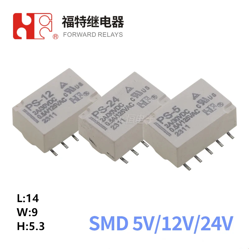 5 uds relé directo PS-5 PS-12 PS-24 SMD tipo sensible 2A 10Pin Compatible TQ2SA-5V TQ2SA-12V TQ2SA-24V relé de señal