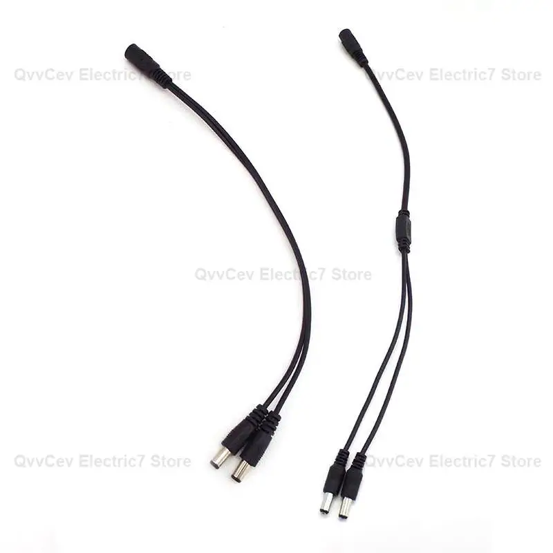 Cable de enchufe divisor hembra a 2 macho, divisor de alimentación de CC de 2,1x5,5 Mm, 12V, para cámara Cctv de vigilancia A7