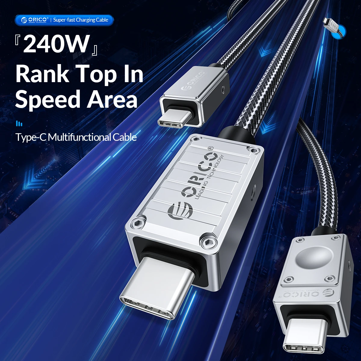 ORICO-Cable USB 4 de 240W, Compatible con Thunderbolt 4, vídeo, 8K60Hz, PD3.1, USB C, carga rápida, transferencia de datos, silicona, para Macbook, iPhone 15 - imagen 3