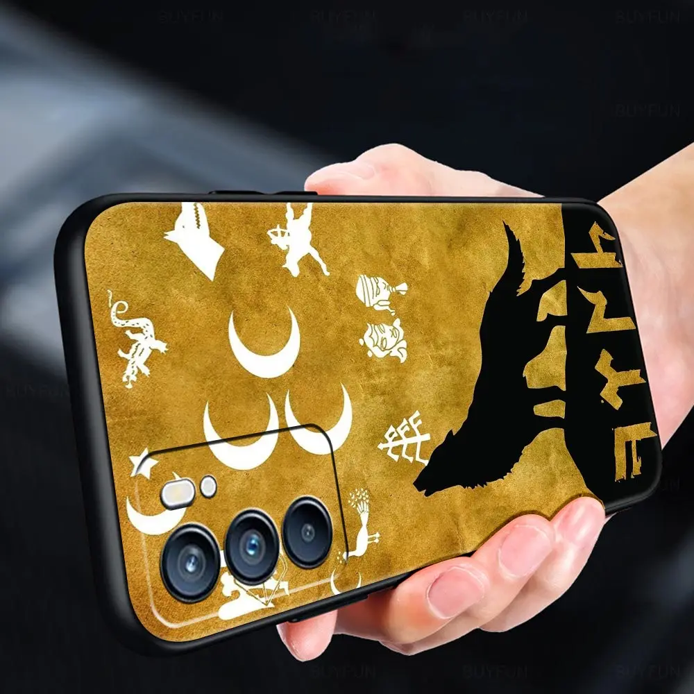 Funda de teléfono para Oppo Reno13 Reno12 Reno11 F Reno10 Pro A54 A53 A95 A76 A57 A98 A80 A79 5G A78 4G, funda de idioma turco, lobo gris - imagen 5