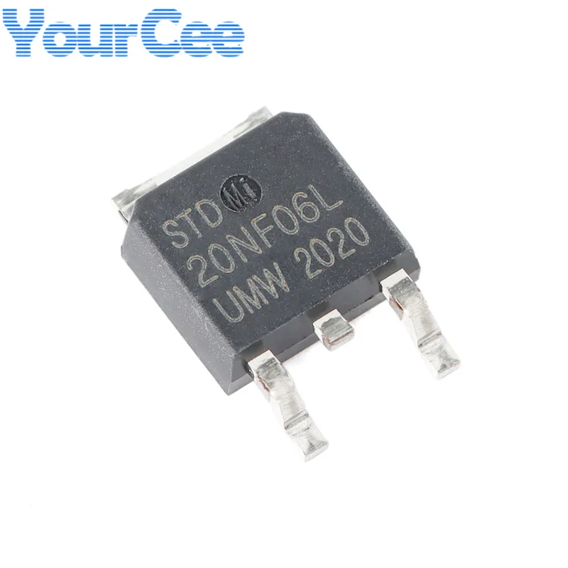 5pcs SVT078R0ND STD20NF06L TO-252 N-channel MOSFET (Field Effect Tube) Chip New Original - imagen 3