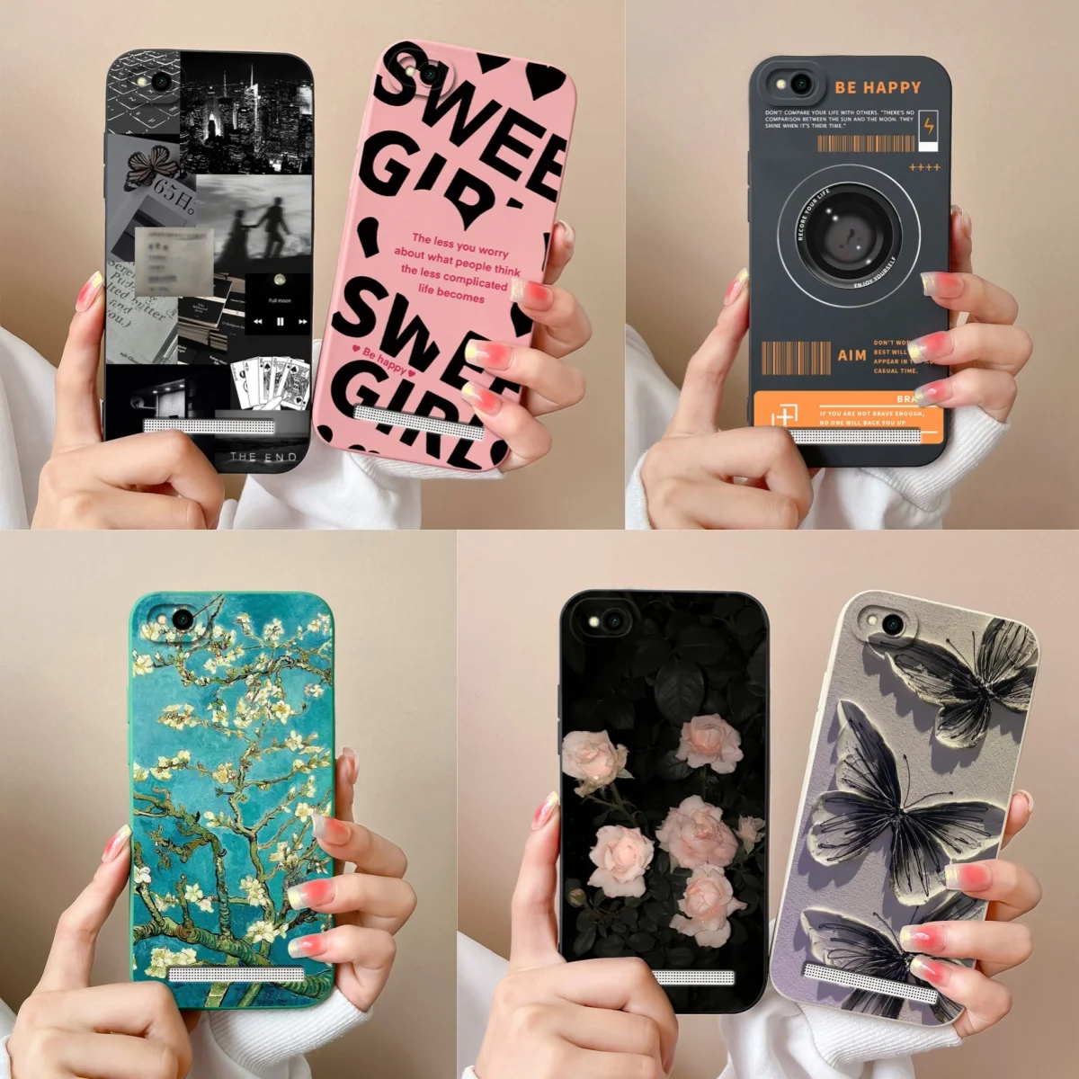 Funda de moda para Xiaomi Redmi 4A 5A 6 6A 7 Funda para Redmi Y3 fundas de teléfono para Redmi 4 A 5 A Redmi6 Redmi7 Fundas traseras suaves Funda