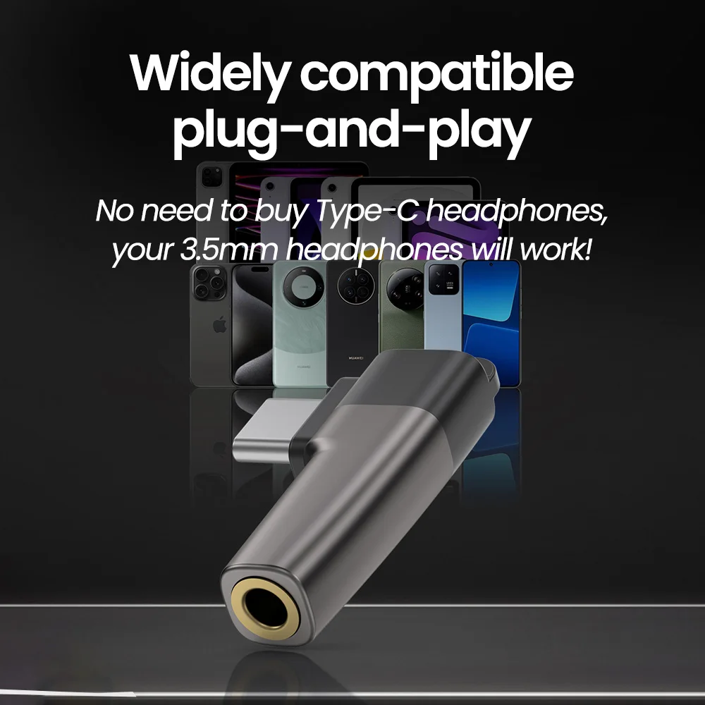 Adaptador de auriculares tipo C a 3,5 MM codo de 90 grados tipo C macho a conector de 3,5 MM convertidor de Audio para iPhone 15 16 conector Samsung - imagen 4