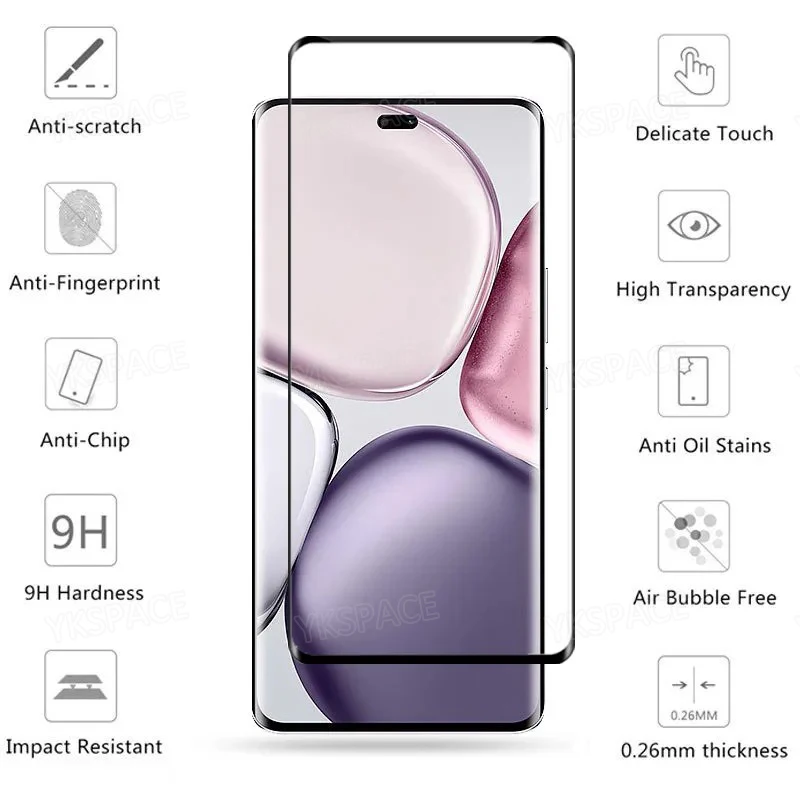 2 uds 3D borde curvo 9H HD vidrio templado transparente para Honor Magic 4 5 6 Pro Ultimate RSR 7 Lite película protectora de pantalla - imagen 4