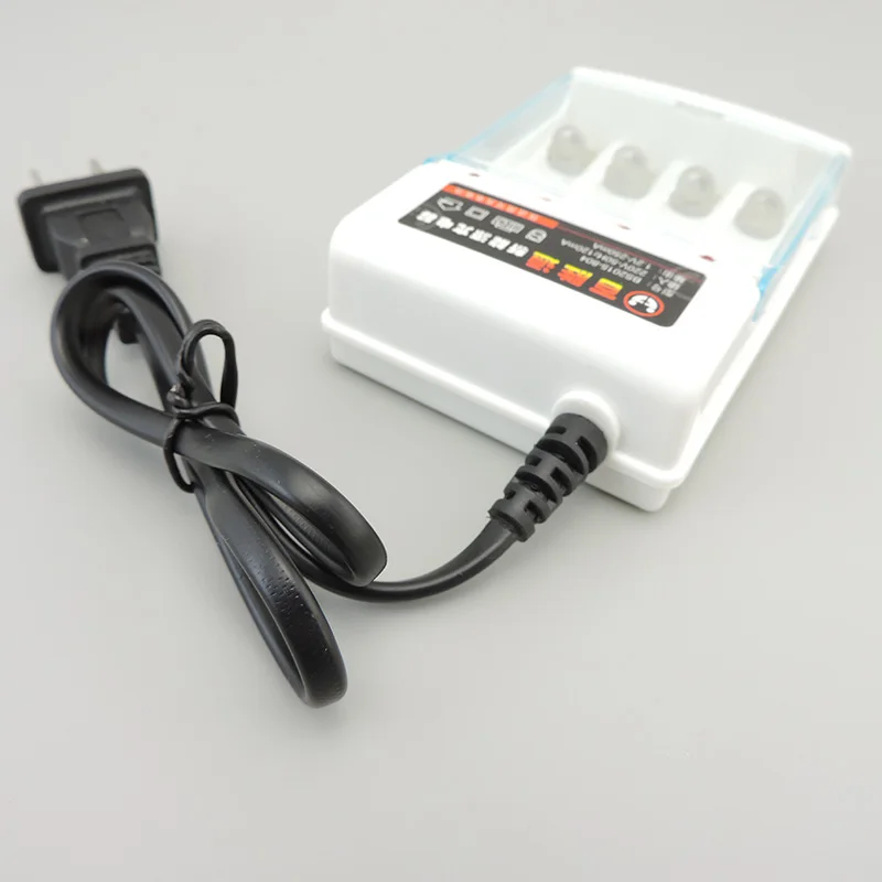 Cargador de batería AA/AAA, 4 ranuras, 220V, para batería recargable de 1,2 V, cargador rápido con cubierta, adaptador de protección, accesorio Q1 - imagen 5