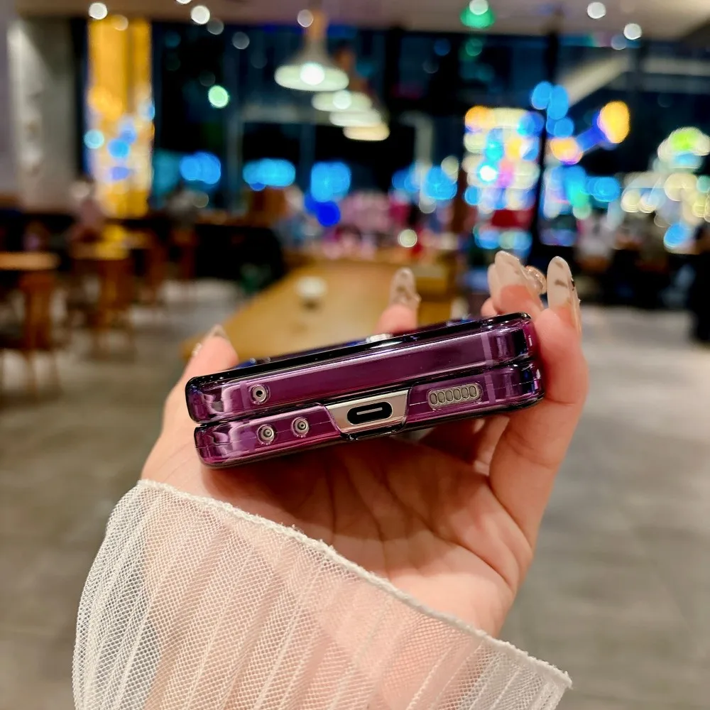 Para Samsung Galaxy Z Flip 7 funda protectora trasera transparente de PC dura de alta calidad para Samsung Z Flip 7 FE 6 5 carcasa de teléfono - imagen 5