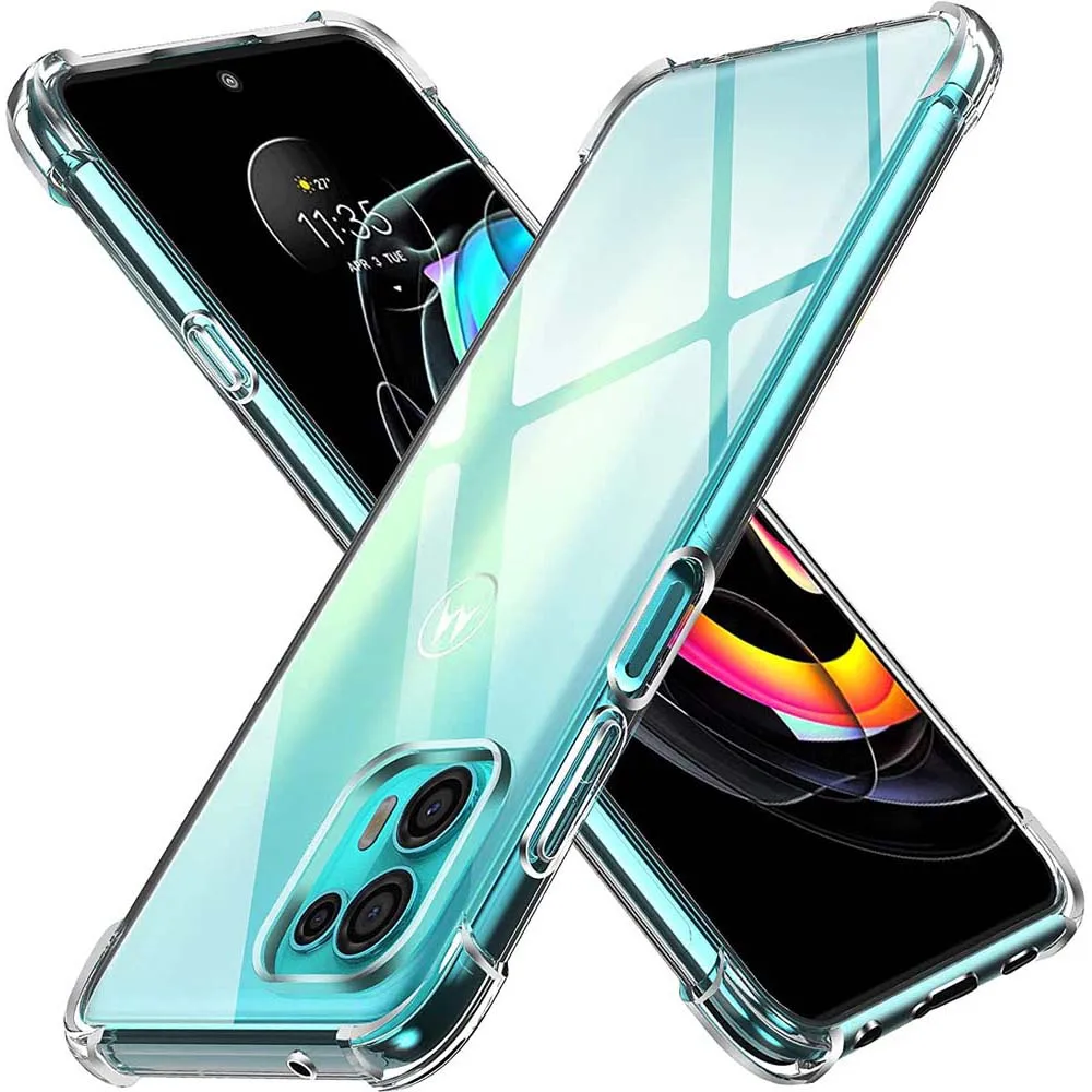 Funda transparente con bolsa de aire de 1,5 MM de espesor para Motorola Moto Edge 30 Pro UITRA Fusion Edge 40 Neo 5G, funda de teléfono de silicona suave a prueba de golpes