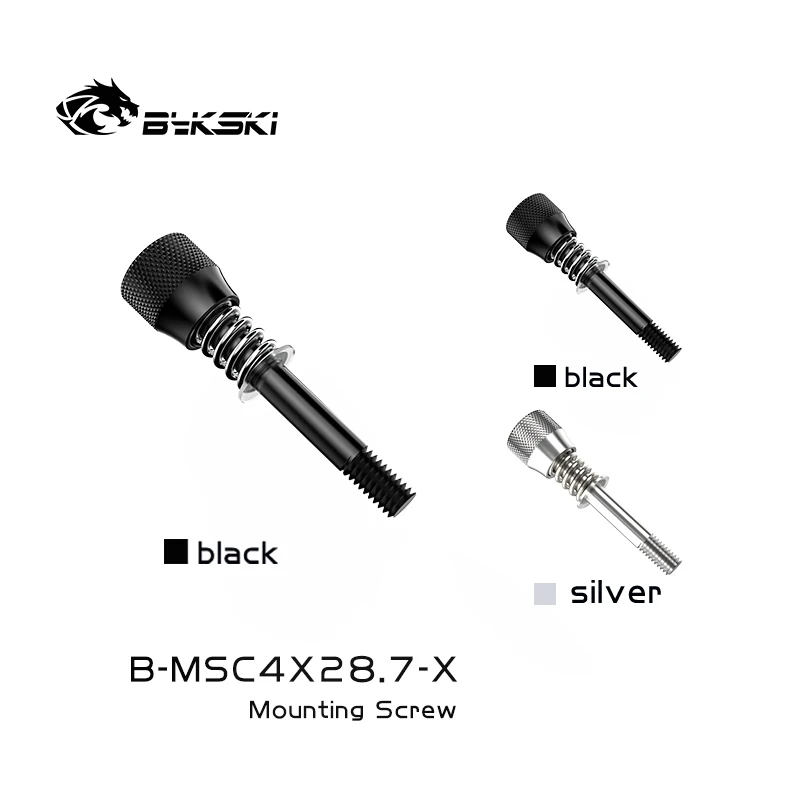 Bykski-tornillos de bloque de agua de CPU, 4 unidades/lote, para enfriador de CPU Intel AMD, modelo fijo