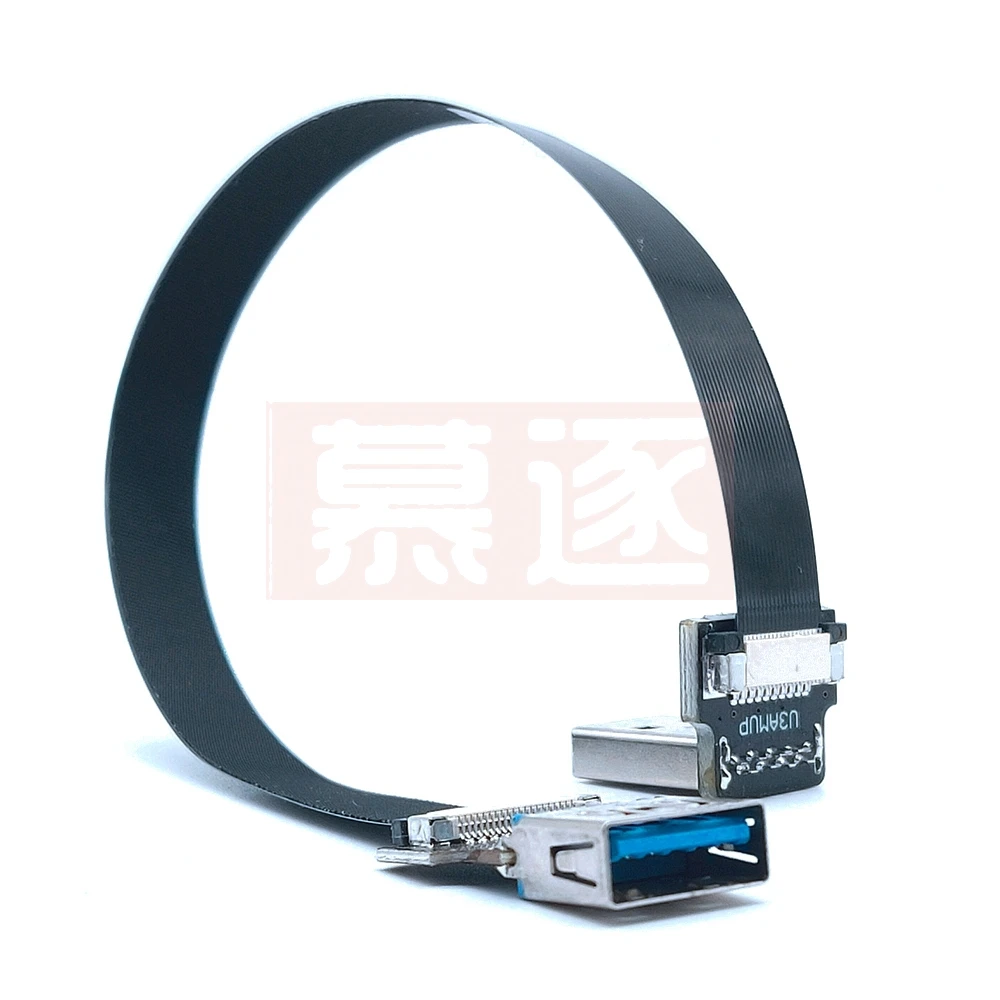 1 Uds 0,3 M 90 grados USB 3,0/2,0 adaptador macho a hembra Cable extensor de extensión de ángulo 5Gbps transmisión rápida izquierda/derecha/arriba/abajo - imagen 4