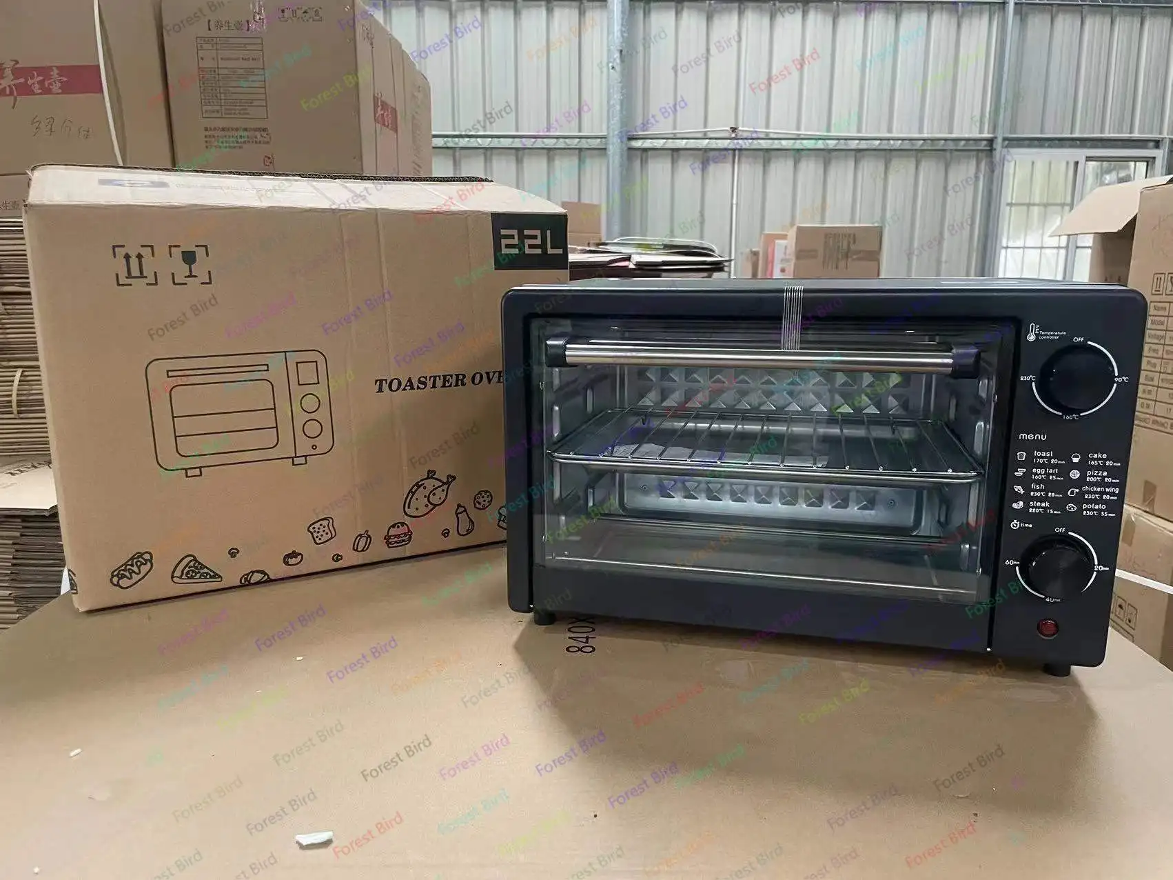 Electrodomésticos Control de temperatura para hornear horno temporizado cocina pastel pan 12L/22L/25L horno eléctrico - imagen 4