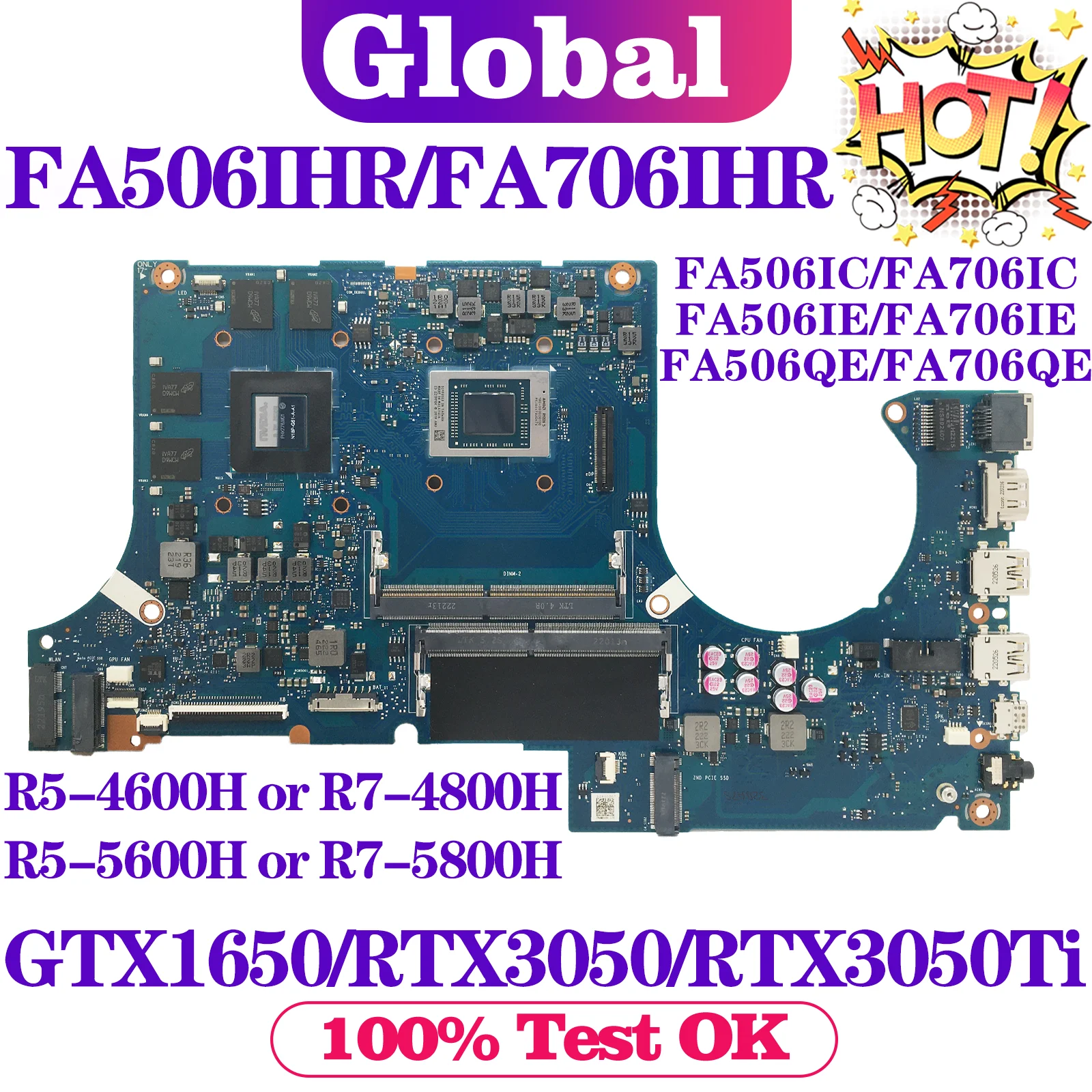 ASUS Placa Base Portátil - Modelos FA506IHR, FA506IC y FX506I - imagen 3