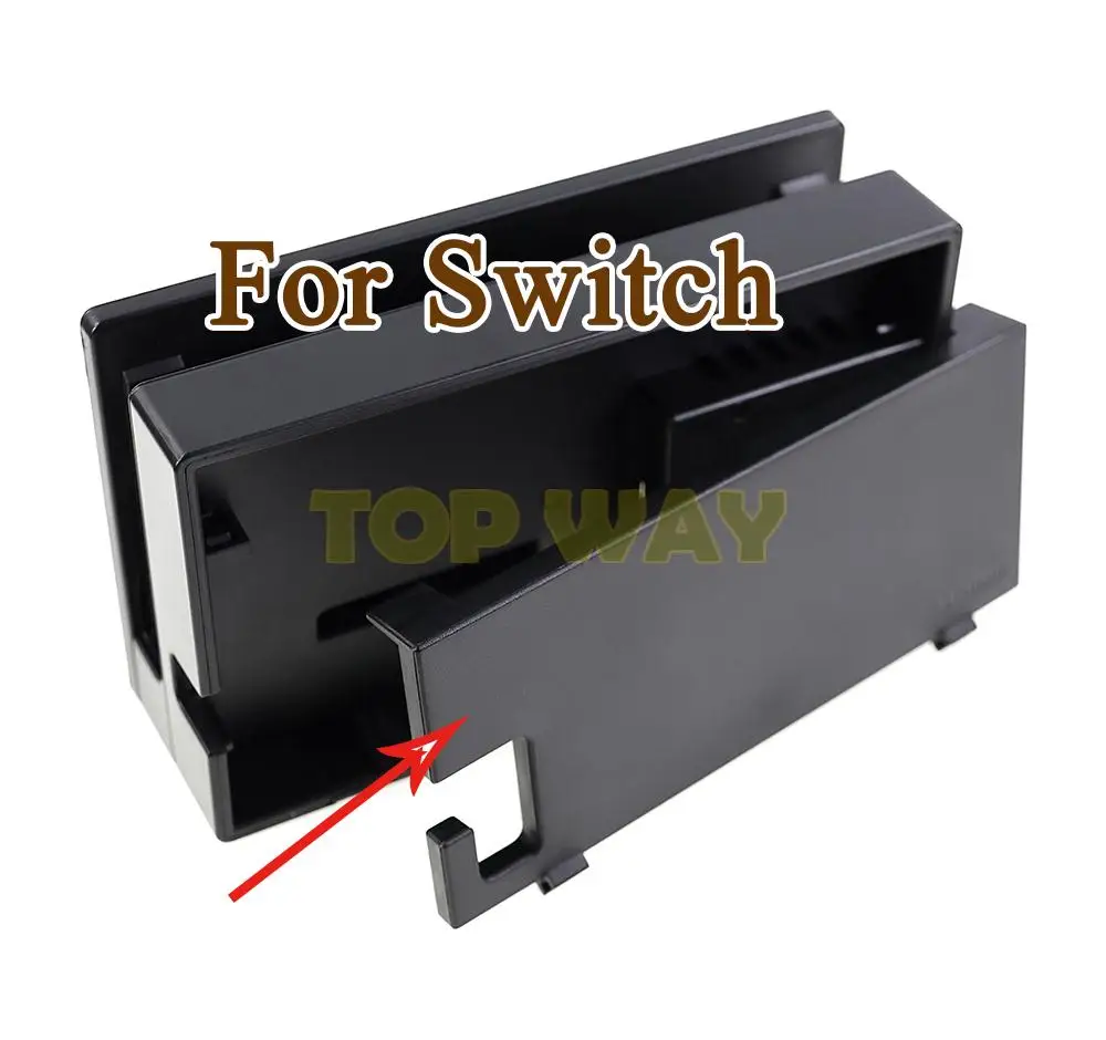 Cubierta trasera de base de carga de repuesto para Switch NS, cubierta trasera de base de TV, compatible con HDMI, 1 ud.