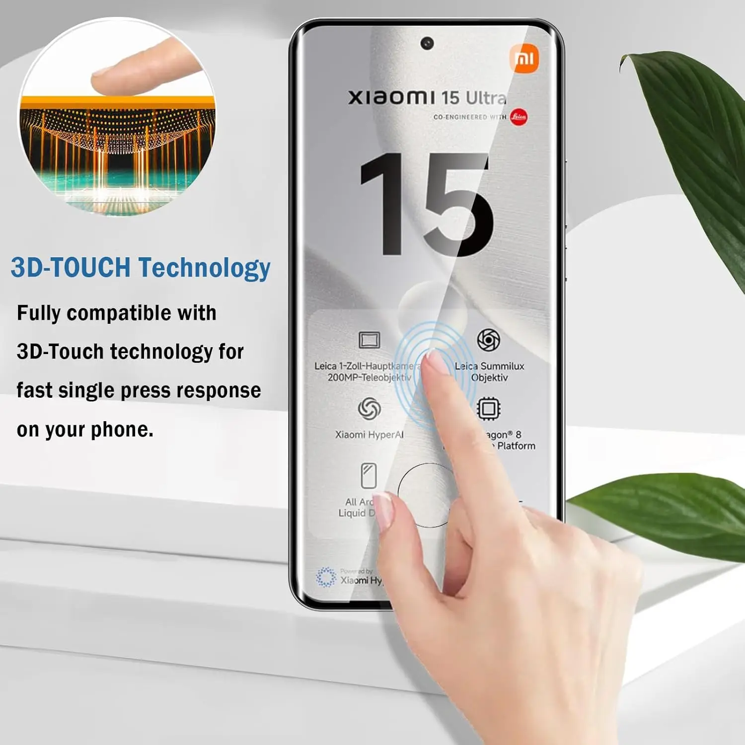 Vidrio templado curvo 3D para Xiaomi 15 Ultra Protector de pantalla de vidrio película protectora de lente de cámara de teléfono para Xiaomi Mi 15 Ultra - imagen 3
