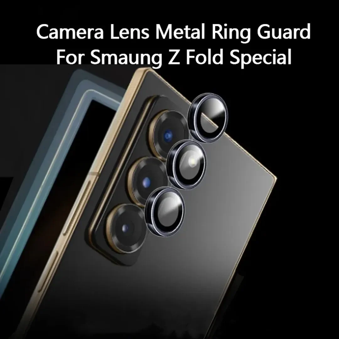 Protector de cristal de cámara de aleación Camshield para Samsung Galaxy Z Fold SE Special W25 6 anillo de Metal tapa de cubierta de película de lente de vidrio templado - imagen 2