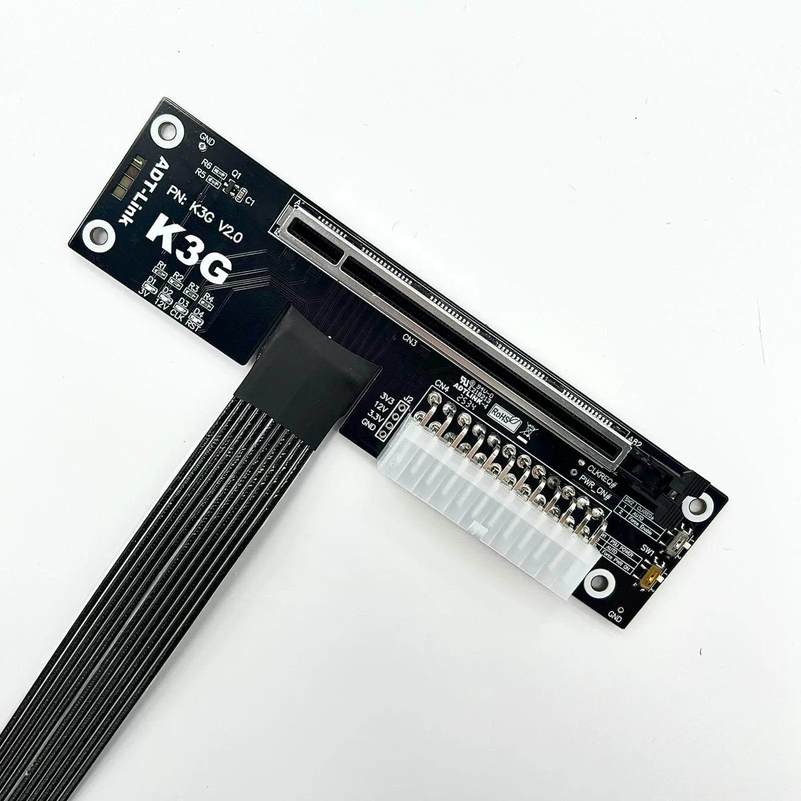 Cable adaptador eGPU M.2 NVMe Key M a PCI-E 5,0 X16 actualizado, tarjeta gráfica ITX/STX para portátil, estación de acoplamiento externa a M.2 NVMe - imagen 4