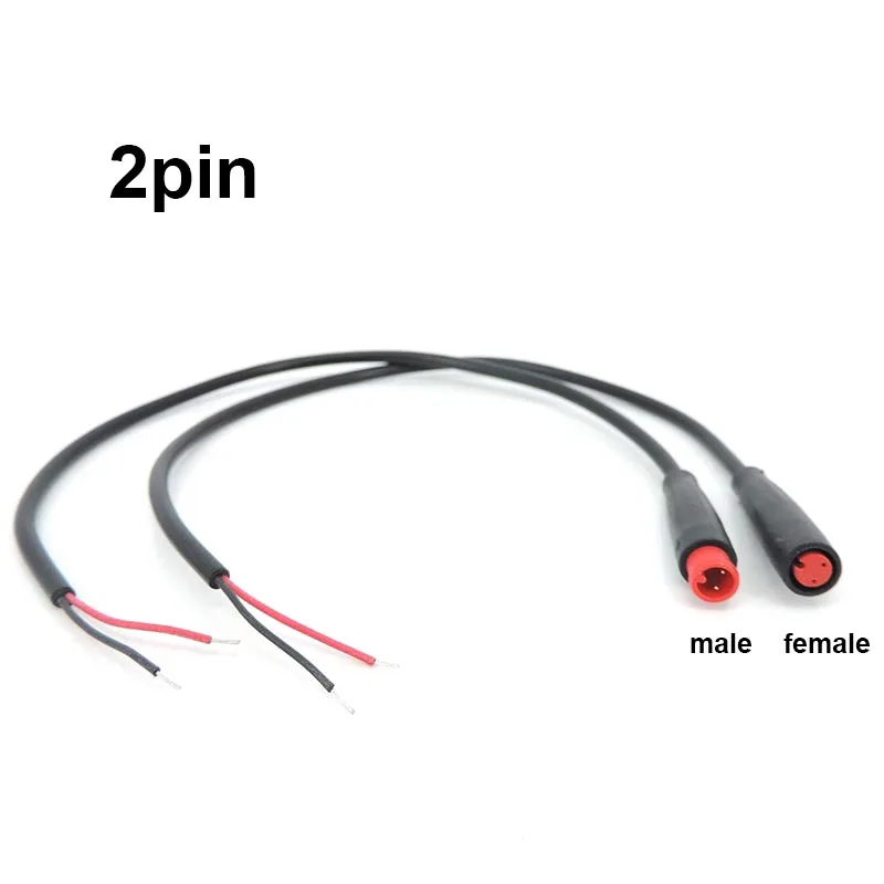 M6 M8 2/3/4/5 Pin core 6mm macho hembra Julet bicicleta eléctrica conector de clavija anal Cable Sensor de señal impermeable Scooter cable - imagen 5