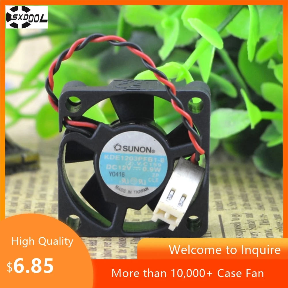 Ventilador de 30mm para SUNON 3010 3cm 12V 0,9 W KDE1203PFB1-8 ventilador de refrigeración de disco duro para una disipación de calor eficiente en dispositivos de almacenamiento - imagen 3