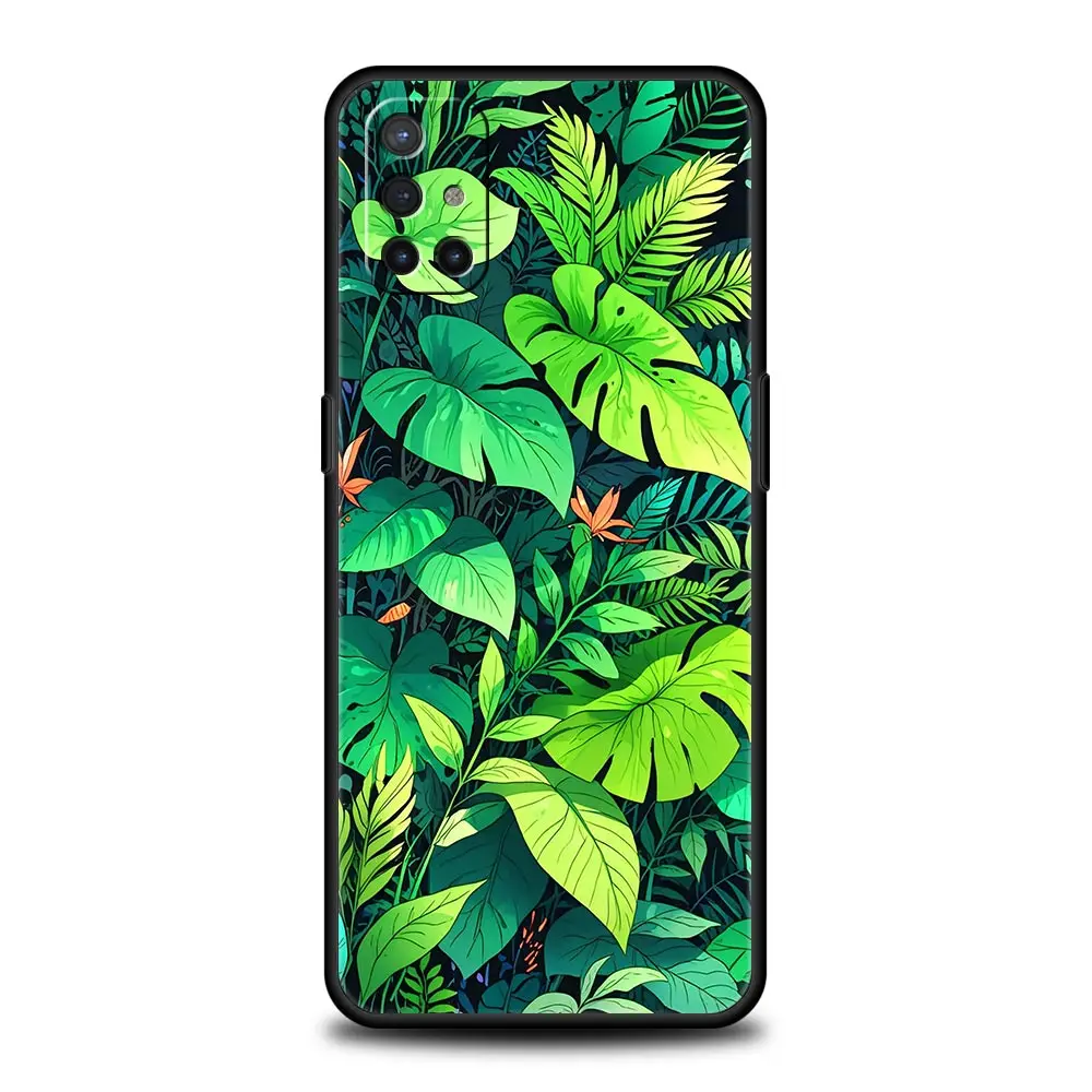 Funda de teléfono verde de hojas Monstera para OnePlus 15 13 12 11 10 9 8 13T 10T 7T Pro 13R 12R 9RT 8T Nord 4 2T CE 2 3 5G Lite - imagen 5