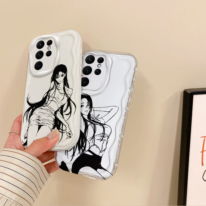 Funda suave de teléfono de dibujos animados para Samsung Galaxy, carcasa trasera a prueba de golpes, chica Sexy, S25, S24, S23, S22, Ultra Plus, S21, FE, A73, A72, A55, A54, nueva - imagen 2