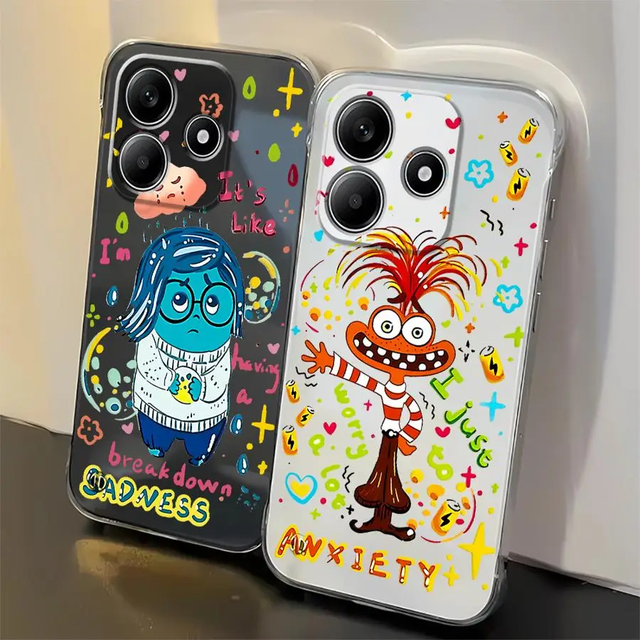 Funda de teléfono Disney Inside Out 2 para RedmiNote 10Pro4G 12Pro5G 13 14 Pro5G 13 14 ProPlus5G - imagen 5
