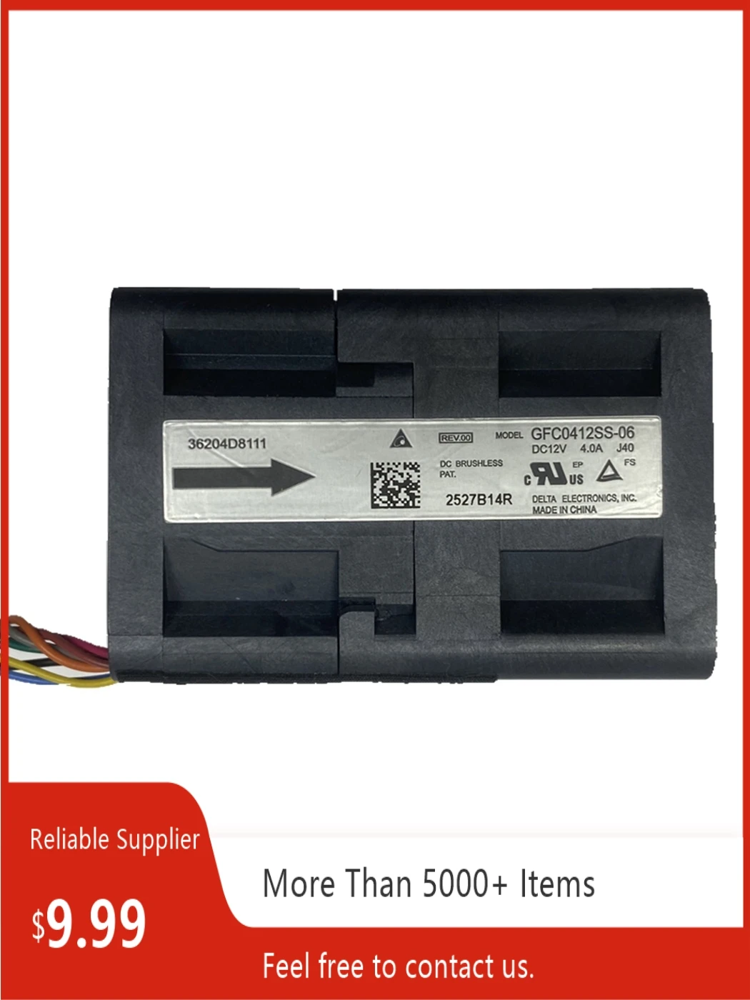 Para Delta GFC0412SS-03 40x40x56mm DC 12V 3.8A ventilador de refrigeración de servidor de ultra alta velocidad