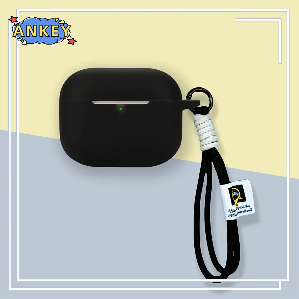 Fundas de silicona para OnePlus Nord Buds 3r con gancho, funda protectora a prueba de golpes para auriculares inalámbricos con cuerda tejida - imagen 5