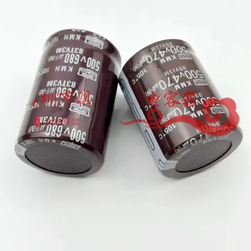 2 unids/lote nuevo Nippon Chemi-con 35x3 5/40/45/50/60mm 500V 330uF/390uF/470uF/560uF/680uF ±20% condensador electrolítico a presión - imagen 4