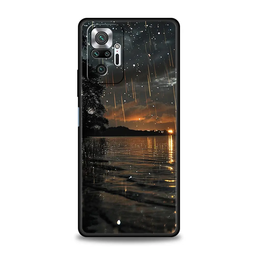 Funda de teléfono para Xiaomi Redmi Note 14 13 12 5G 11 10 Pro 4G 9S 9 14C 13C 12C 10C 9C 9A cubierta paisaje lluvia viaje naturaleza arte - imagen 5