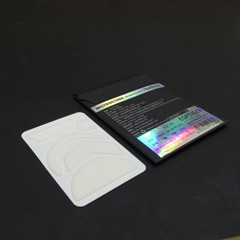 Patines de ratón Tiger Esports versión ICE, pies de ratón con borde curvo para alfombrilla de ratón inalámbrica G502X, antideslizante, blanco, 1 Juego - imagen 5