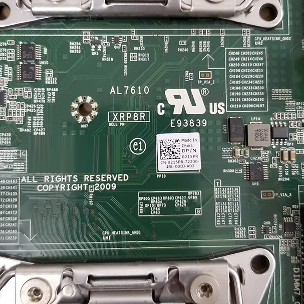 Para DE-LL Precision T7910 estación de trabajo soporte de placa base E5-26XX V3 V4 0215PR 2TPVG AL7610 XRP8R 0XRP8R - imagen 5