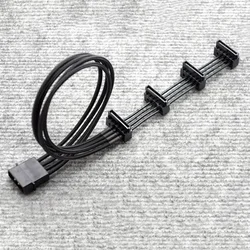 Cable Molex 4 Pines PC – 45cm Negro