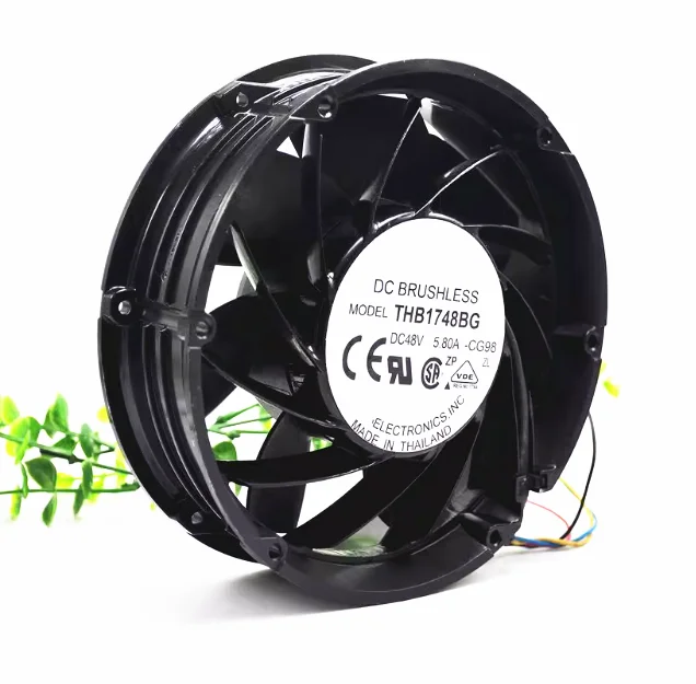 PARA Delta THB1748BG 48V 5.80A Emerson, PARA Huawei ventilador dedicado 17CM ventilador de refrigeración