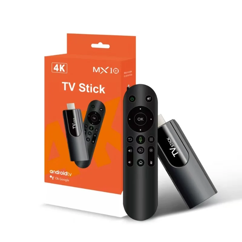 MX10 Mini TV Stick H618 Quadcore Android 13 ATV 4K HD 2G 16G TV Box 2,4G 5G Wifi Dual reproductor multimedia inteligente receptor de TV para Youtube