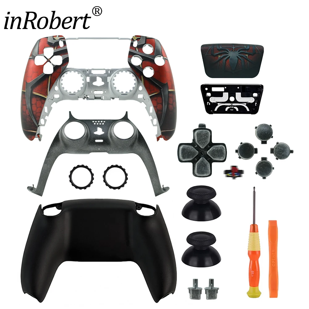 Kit de carcasa para controlador PS5 Spider BDM-010/020/030/040/050, cubierta trasera delantera, disparador de panel táctil, botón LTRT - imagen 2