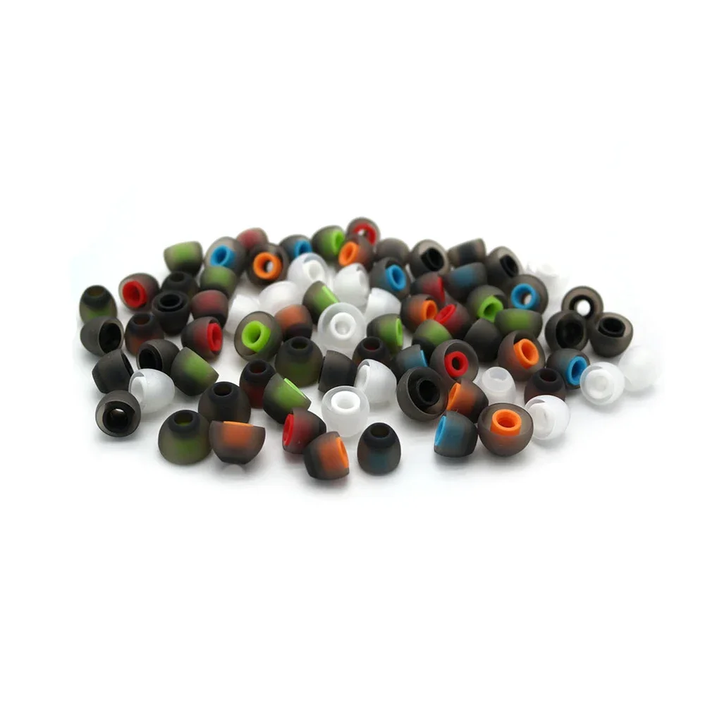 1 par/set 4,5mm S/M/L silicona TPU forma de bala auriculares almohadillas para los oídos auriculares en la oreja funda de silicona tamaño S/M/L