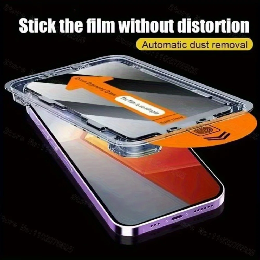 Película protectora de pantalla de teléfono móvil templada HD de 3 uds, para aplicación de un clic Honor X9/X9d/X8c/X70/X7d/X7c/X6c/X5c Lite - imagen 5
