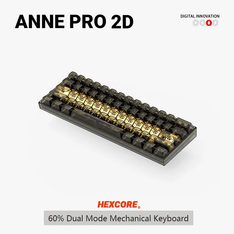 Anne Pro 2D con Anne Pro 2 teclas/Funda clásica, Color NKRO Hot Swap 60%, Bluetooth, Mini teclado mecánico retroiluminado personalizado, nuevo - imagen 4