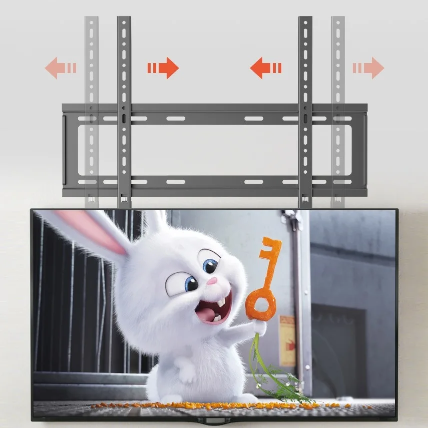 HILLPORT-soporte de pared Universal para TV, Base de Panel plano fijo para Monitor LCD LED de 50 - 90 pulgadas, 75kg, DG760 - imagen 4