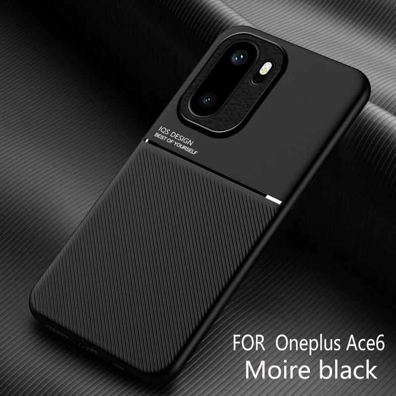 Funda para Oneplus ACE6 textura de cuero magnética delgada estilo de negocios cubierta mate para Oneplus ACE6 1 + ace6 parachoques a prueba de golpes