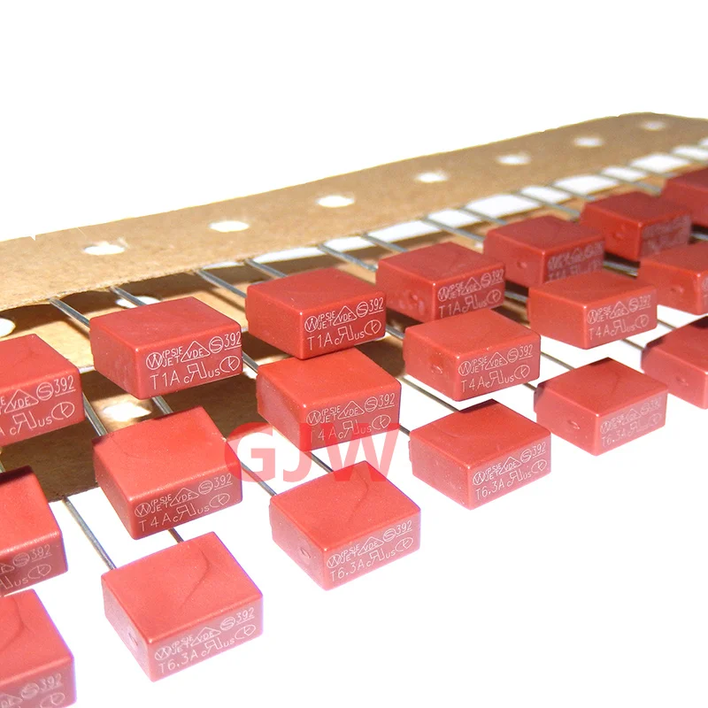 Fusible redondo y cuadrado, placa de alimentación de soplado lento, 1A, 2A, 20 piezas, 392, T500mA, 0.5A, T1A, T2A, T3.15A, T4A, T5A, T6.3A, T8A, T10A, 382 V - imagen 5