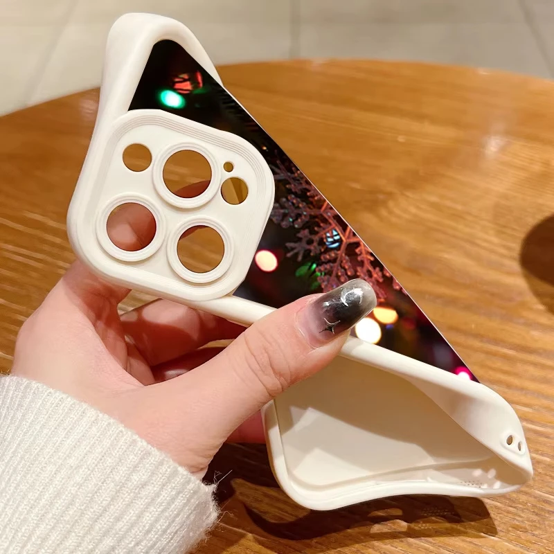 Para Samsung Galaxy S25 S24 S23 S22 Ultra Plus S21 S20 FE funda navideña de copo de nieve para teléfono A55 A54 A15 A35 5G - imagen 4