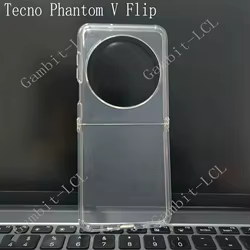 Funda anticaída para Tecno Phantom V Flip AD11 VFlip, funda trasera Original de silicona suave TPU a prueba de golpes en PhantomVFlip