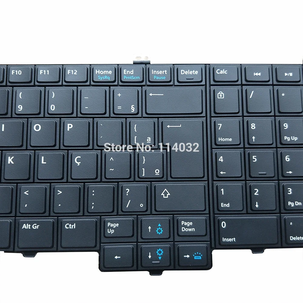 Teclado retroiluminado brasileño 035HY9 PT-BR para Dell Latitude E5540 E6520 E5530 5530 E6540 15 5000 teclados Trackpoint PK130WR1B35 - imagen 3