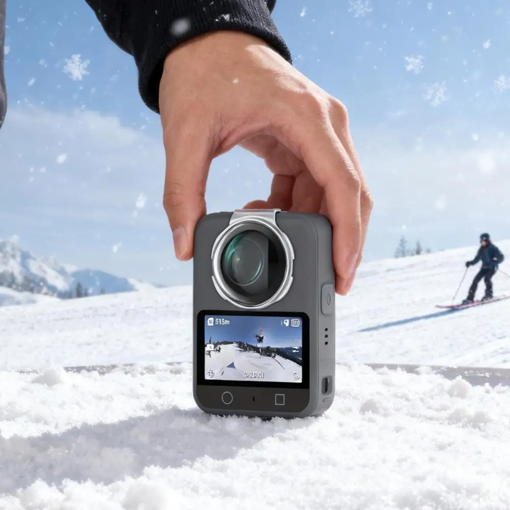 Protector de lente de vidrio óptico HD, tapa protectora de lente antiarañazos, cubierta protectora para accesorios de cámara dji Osmo 360, 2 uds. - imagen 4