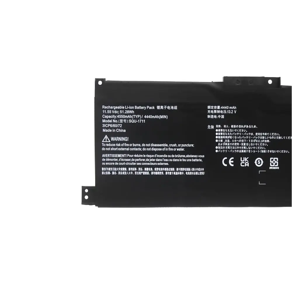 Nueva batería de ordenador portátil SQU-1711 para ThundeRobot 911 Air 911ME 911MT 911S G7000M G8000M SQU-1718 11,55 V 4440mAh - imagen 2