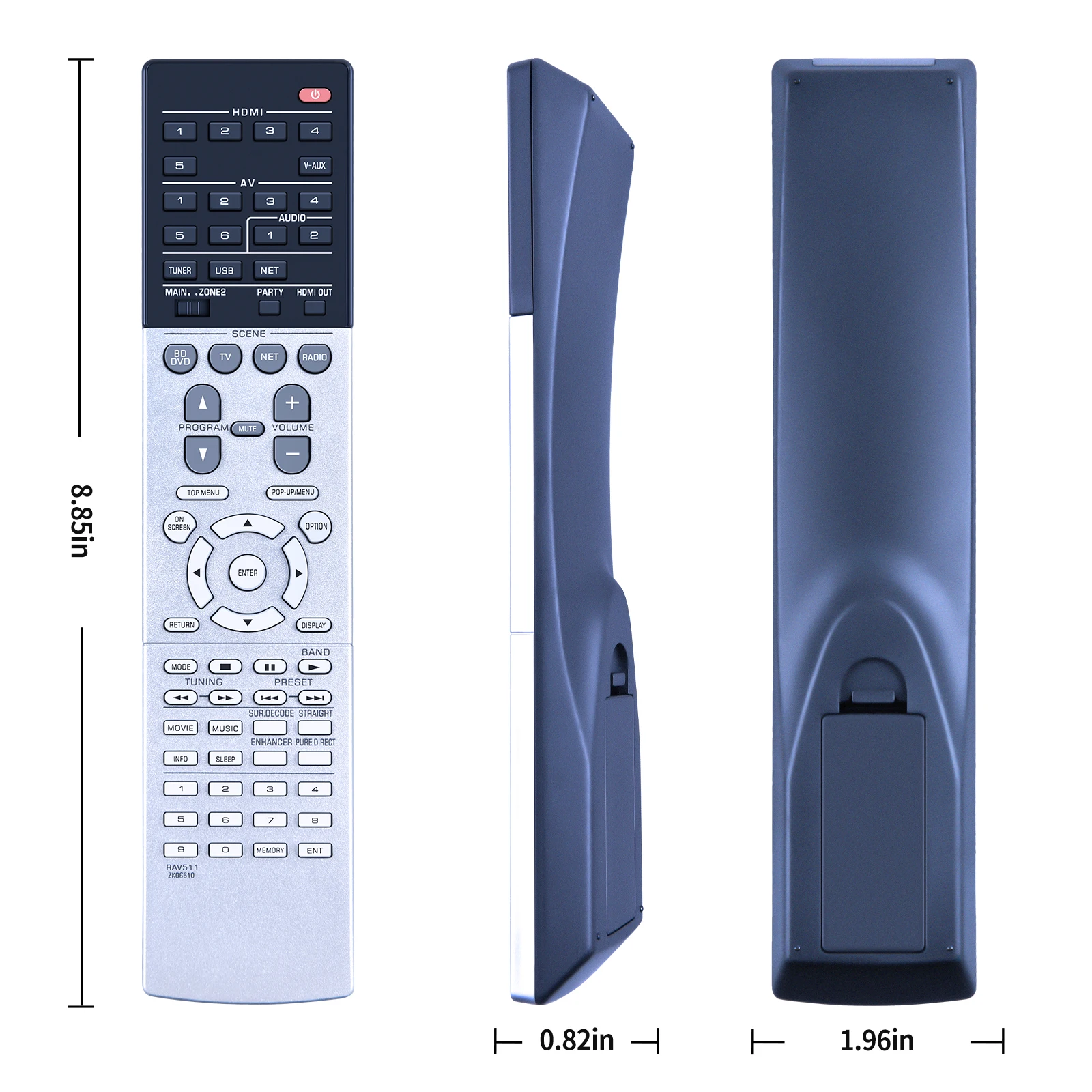 Mando A distancia RAV511 ZK06610 para YAMAHA RX-V777, RXV777, RX-V777BT, Audio, vídeo, AV, A/V, receptor, nuevo - imagen 5