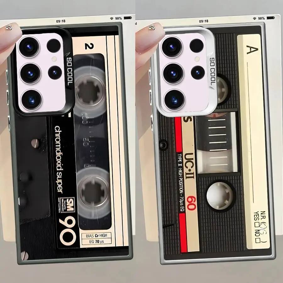 Funda de teléfono de carcasa suave para Samsung Galaxy S23 Note 20 Ultra S22 Ultra S20 FE S25 S21 S24Ultra S24 FE S25Plus patrón de cinta de la suerte