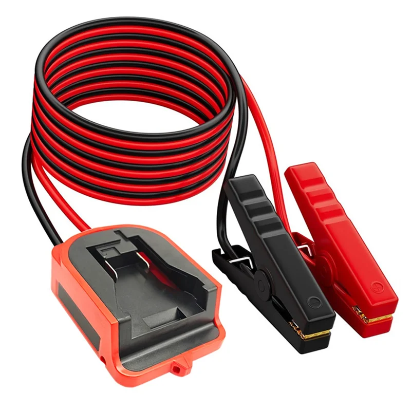 Cables de puente de emergencia para coche, Cable de refuerzo para batería de litio de 18V, adaptador de arranque