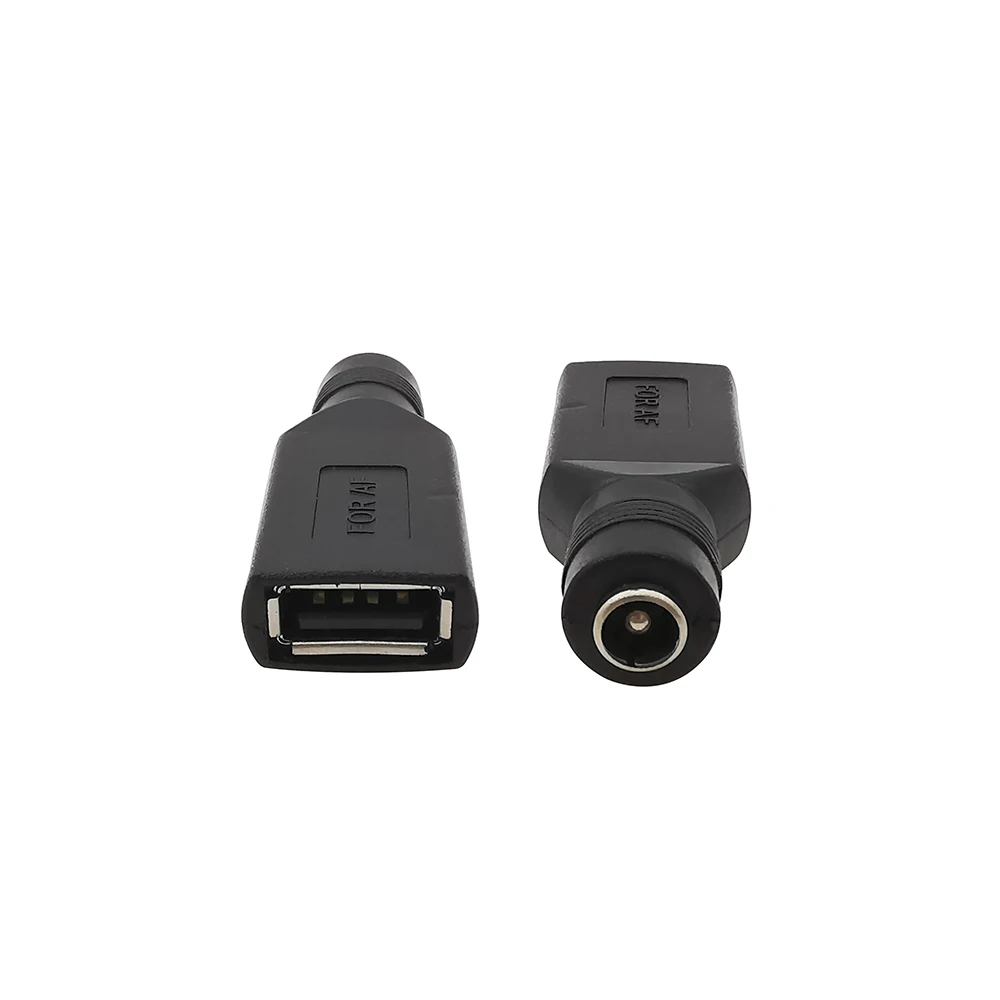 1/2/5 Uds 5V adaptador de enchufes de alimentación DC hembra a USB 2,0 tipo A macho conector de enchufe DC 5,5*2,1mm para ordenador portátil PC DIY - imagen 4