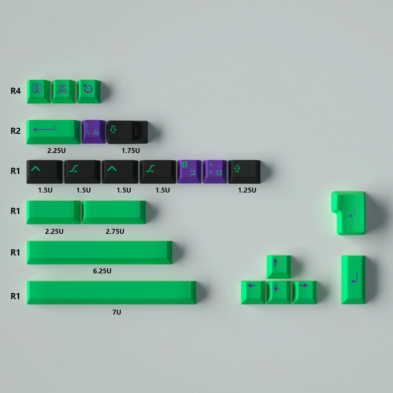 23 Uds. Teclas suplementarias Cherry Profile Dye-Sub PBT barra espacial 6.25U ESC Enter teclas personalizadas para teclado mecánico - imagen 4